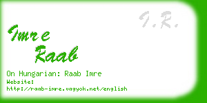 imre raab business card